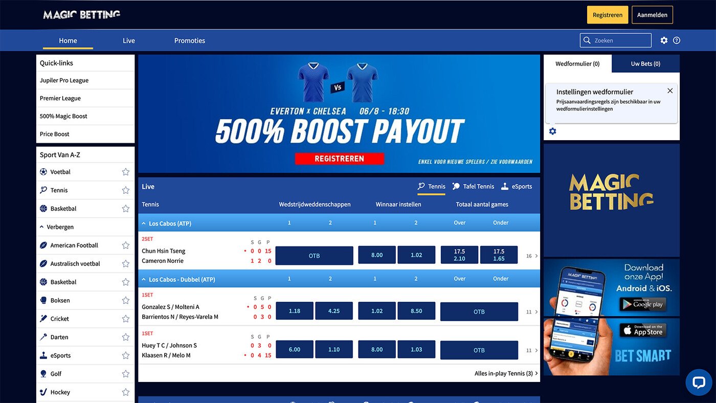 Magic Betting online sportweddenschappen
